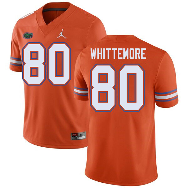 Jordan Brand Men #80 Trent Whittemore Florida Gators College Football Jerseys Sale-Orange - Click Image to Close